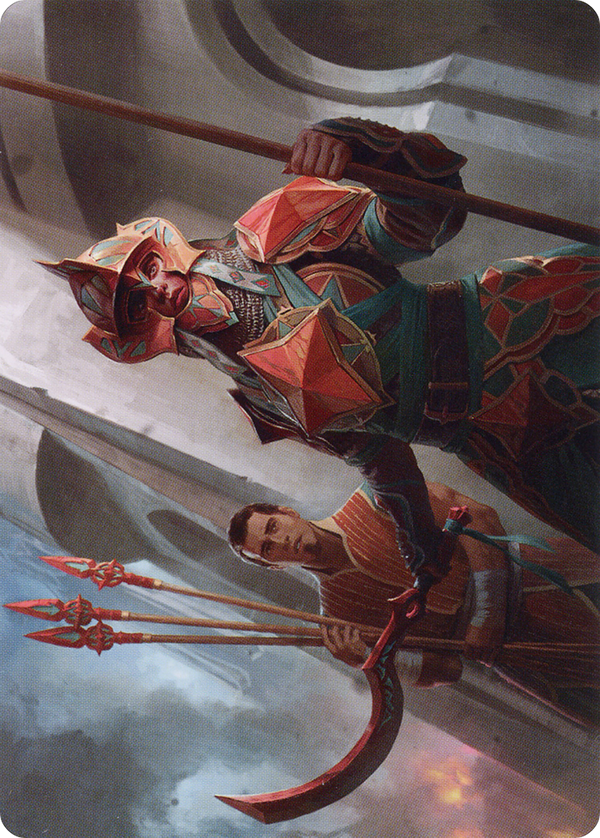Siege Veteran // Siege Veteran (ABRO-003) - The Brothers' War Art Series (Borderless) Foil