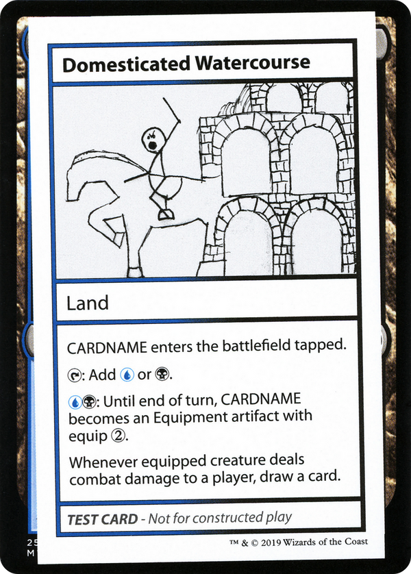 Domesticated Watercourse (No PW Symbol) (CMB1-) - Mystery Booster Playtest Cards 2021