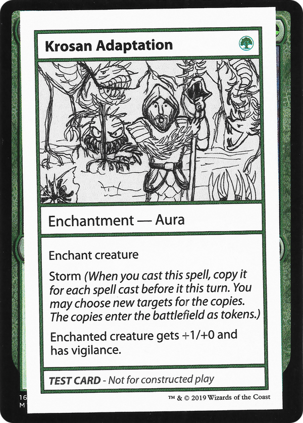 Krosan Adaptation (No PW Symbol) (CMB1-) - Mystery Booster Playtest Cards 2021