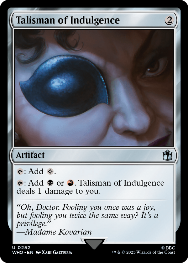 Talisman of Indulgence (WHO-252) - Doctor Who Foil