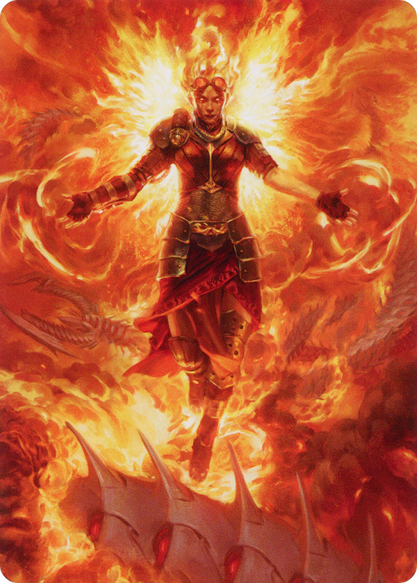 Chandra, Hope's Beacon // Chandra, Hope's Beacon (AMOM-030) - March of the Machine Art Series (Borderless) Foil