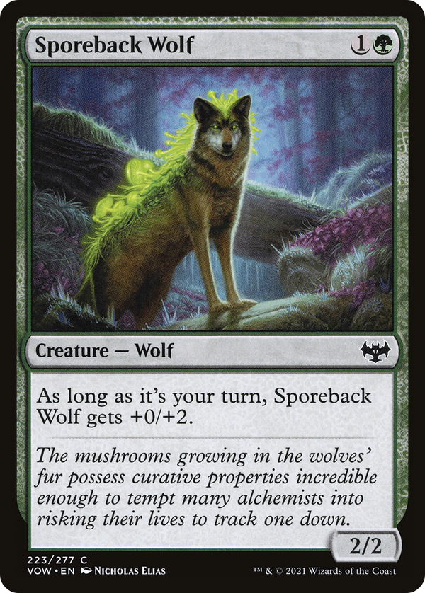 Sporeback Wolf (VOW-223) - Innistrad: Crimson Vow Foil