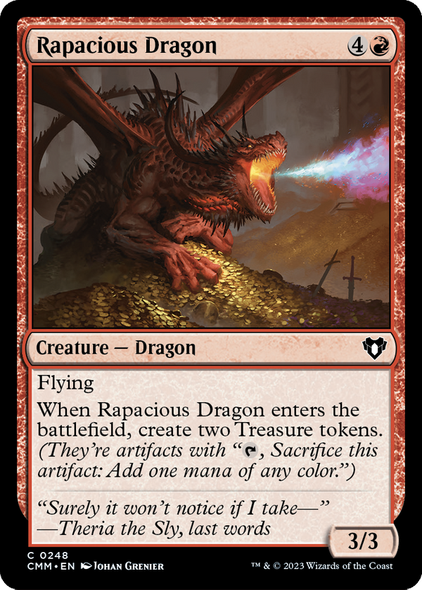 Rapacious Dragon (CMM-248) - Commander Masters Foil