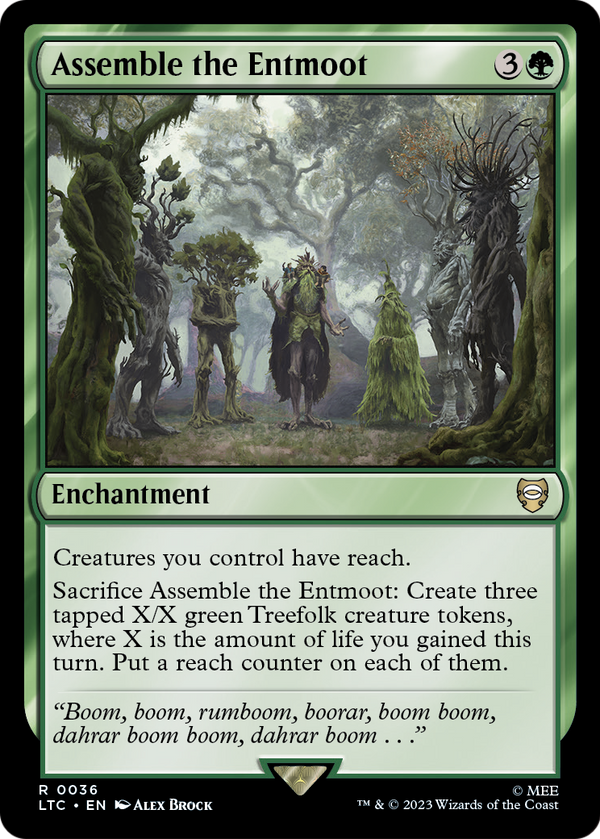 Assemble the Entmoot (LTC-036) - Tales of Middle-earth Commander