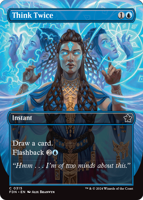 Think Twice (Borderless) (FDN-315) - Foundations Foil