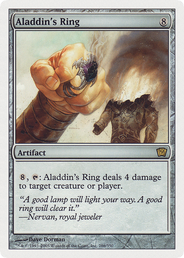Aladdin's Ring (9ED-286) - 9th Edition Foil