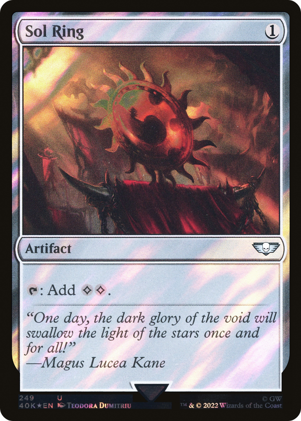 Sol Ring (249) (Surge Foil) (40K-249) - Warhammer 40,000 Commander Foil