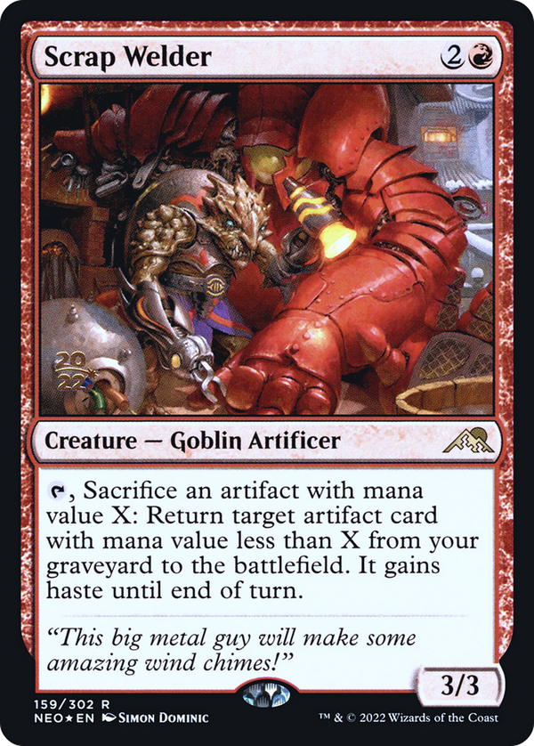 Scrap Welder (PRE-159) - Kamigawa: Neon Dynasty Promos Foil