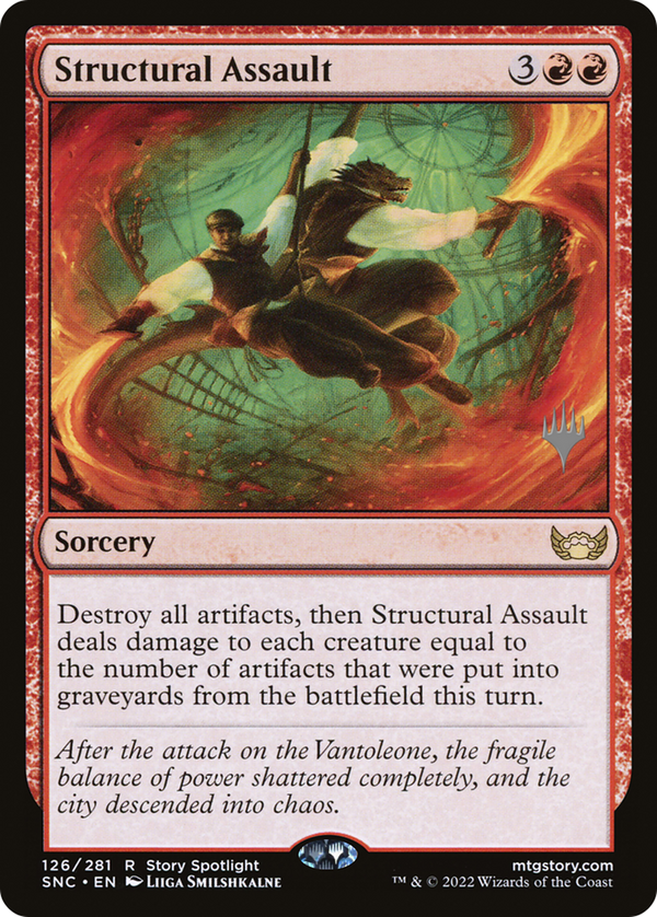 Structural Assault (PPSNC-126) - Streets of New Capenna Promos Foil
