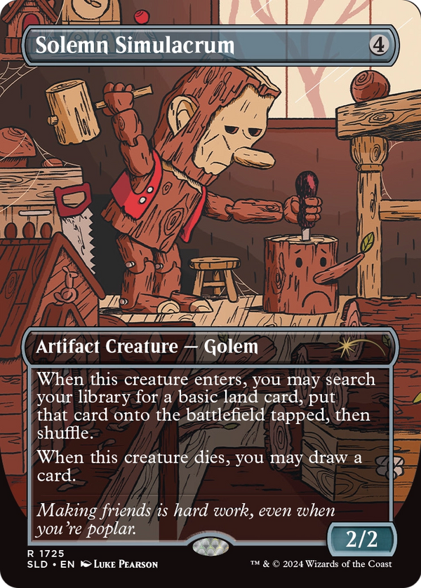 Solemn Simulacrum (SLD-1725) - Secret Lair Drop (Borderless) Foil