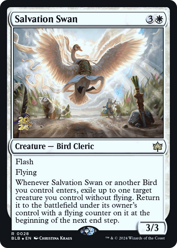 Salvation Swan (PRE-028) - Bloomburrow Promos Foil