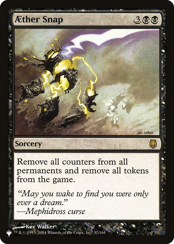 Aether Snap (LIST-DST-37) - The List