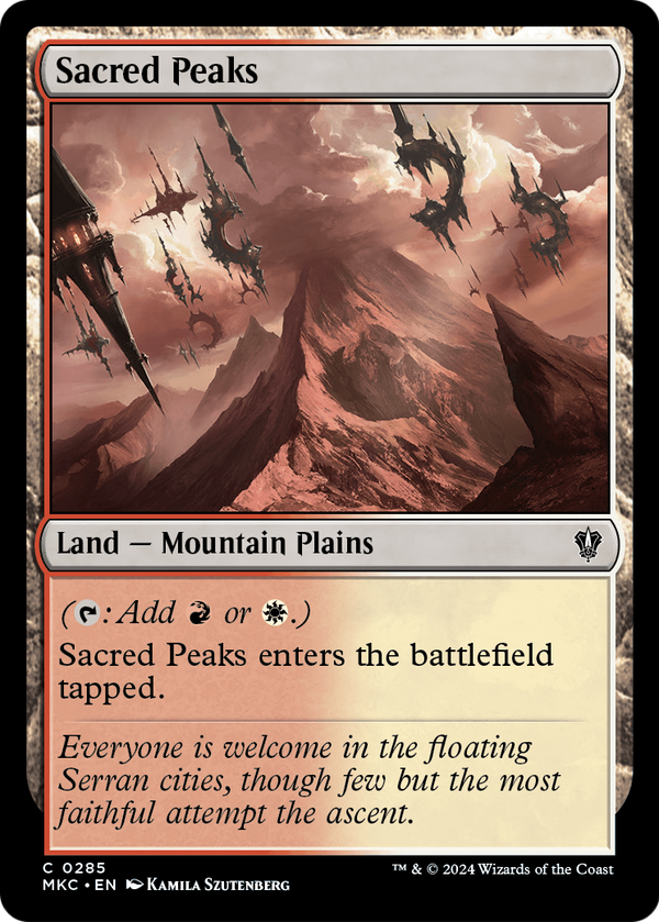 Sacred Peaks (MKC-285) - Murders at Karlov Manor Commander