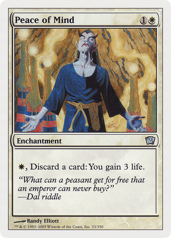 Peace of Mind (9ED-033) - 9th Edition Foil