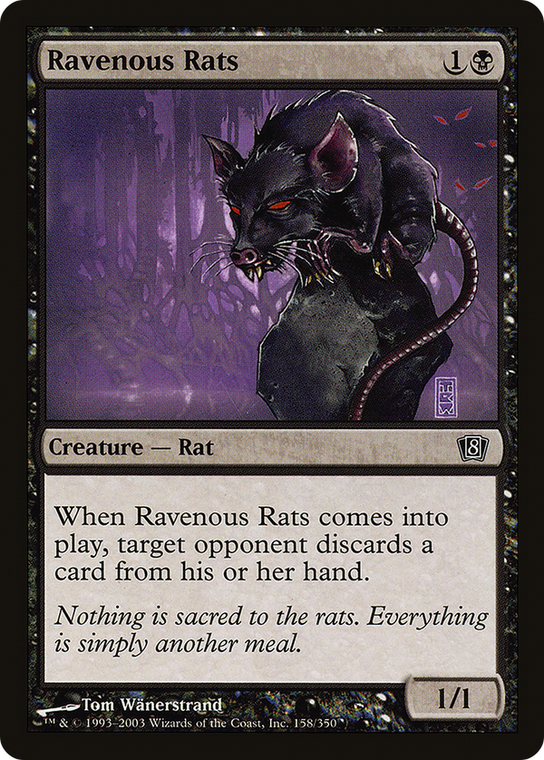 Ravenous Rats (8ED-158) - 8th Edition