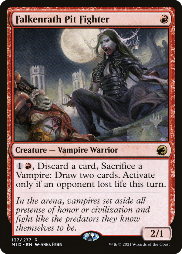 Falkenrath Pit Fighter (PPMID-137) - Innistrad: Midnight Hunt Promos Foil