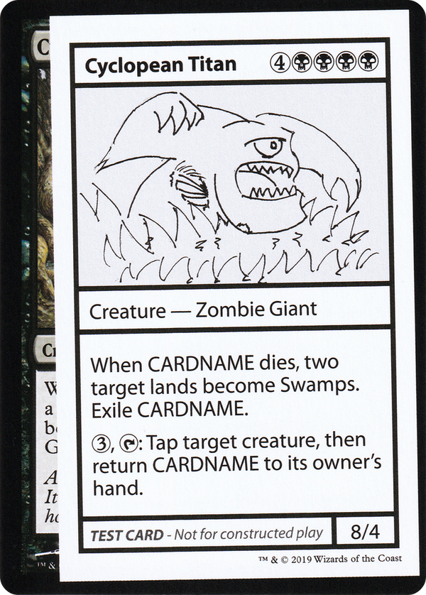 Cyclopean Titan (No PW Symbol) (CMB1-) - Mystery Booster Playtest Cards 2021