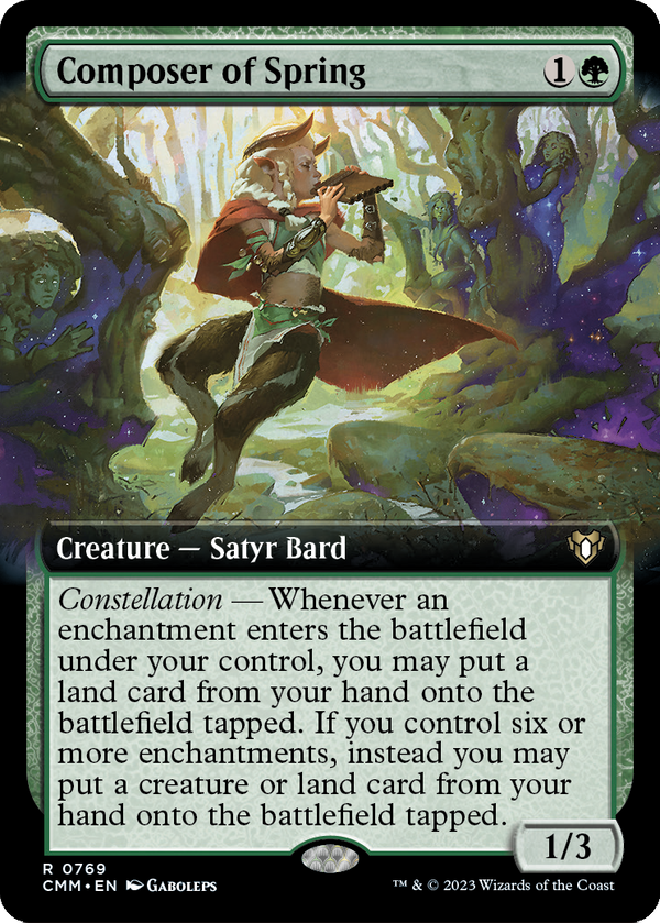 Composer of Spring (Extended Art) (CMM-769) - Commander Masters: (Extended Art) Foil