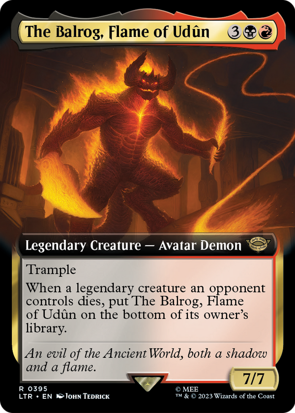 The Balrog, Flame of Udun (Extended Art) (LTR-395) - The Lord of the Rings: Tales of Middle-earth: (Extended Art)