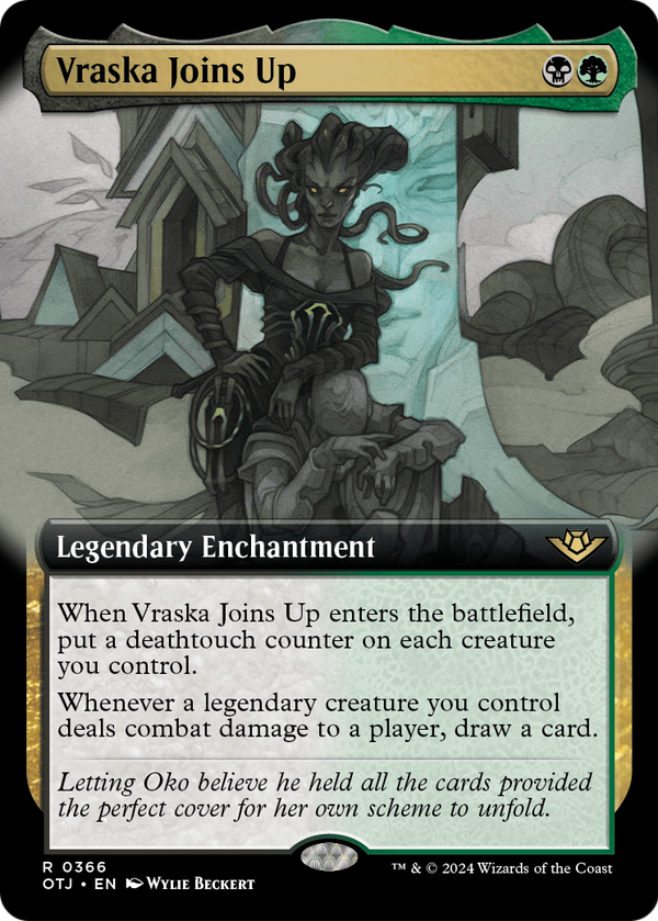 Vraska Joins Up (Extended Art) (OTJ-366) - Outlaws of Thunder Junction: (Extended Art) Foil