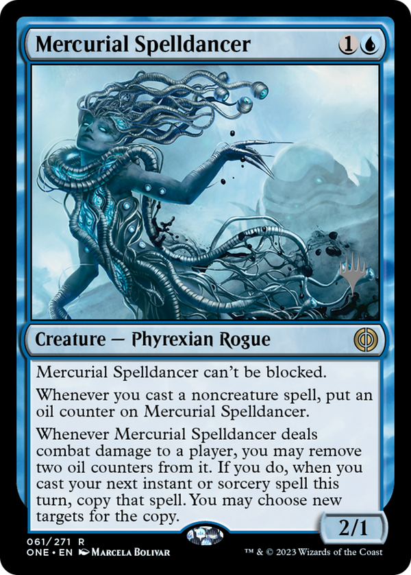 Mercurial Spelldancer (PPONE-061) - Phyrexia: All Will Be One Promos Foil