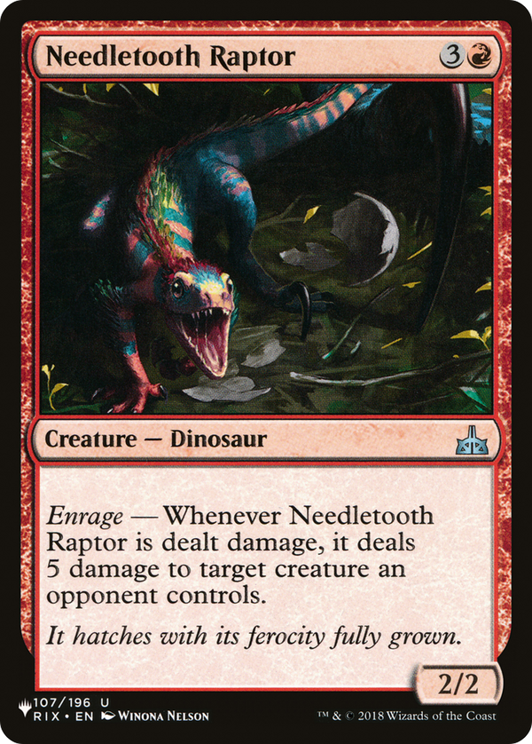 Needletooth Raptor (LIST-RIX-107) - The List