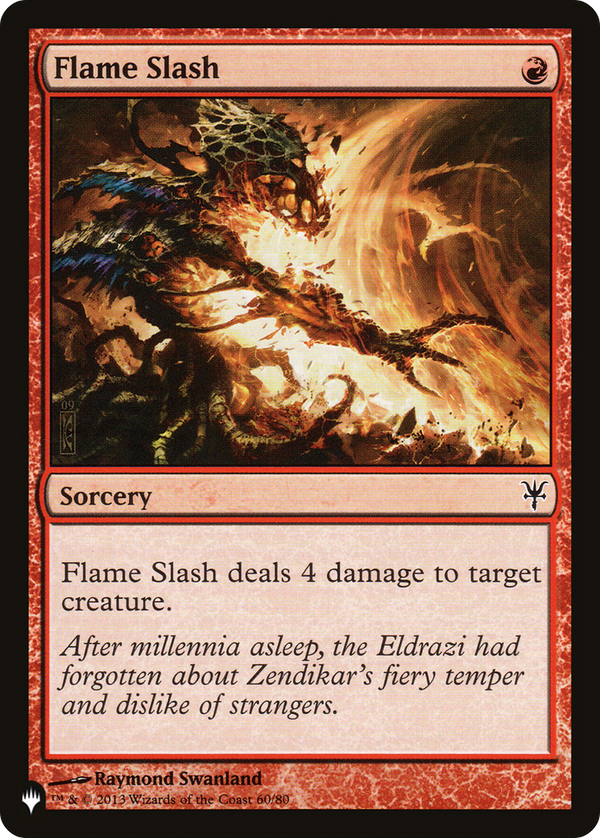 Flame Slash (LIST-DDK-60) - The List