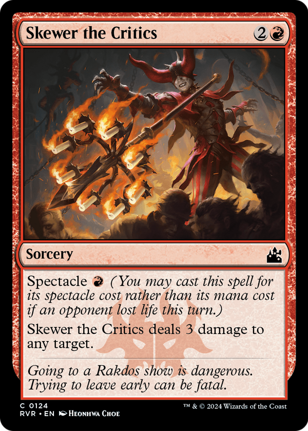 Skewer the Critics (RVR-124) - Ravnica Remastered
