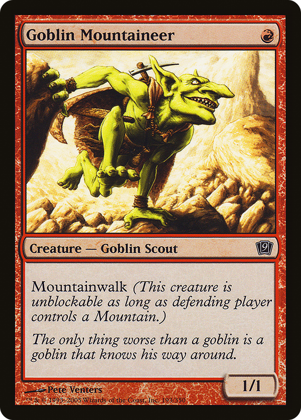 Goblin Mountaineer (9ED-193) - 9th Edition