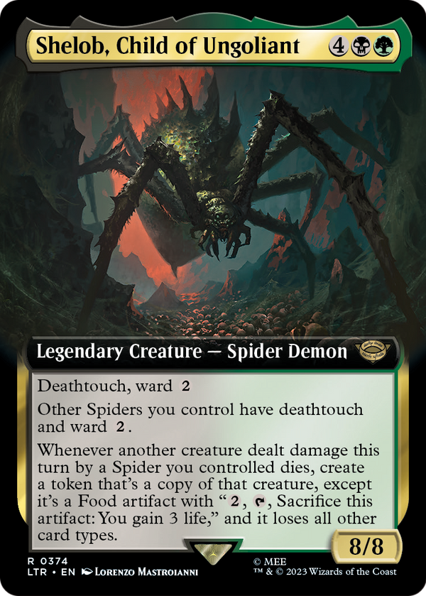 Shelob, Child of Ungoliant (Extended Art) (LTR-374) - The Lord of the Rings: Tales of Middle-earth: (Extended Art)