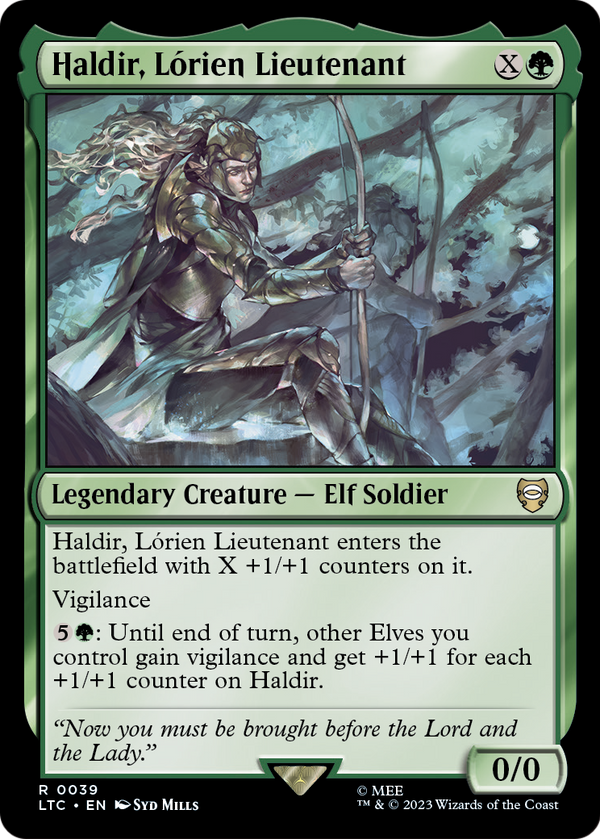 Haldir, Lorien Lieutenant (LTC-039) - Tales of Middle-earth Commander