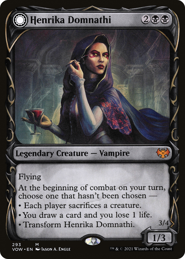 Henrika Domnathi (Showcase) (VOW-293) - Innistrad: Crimson Vow: (Showcase, Double Faced Transform) Foil