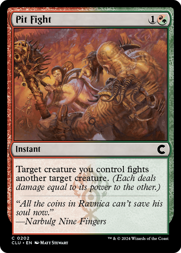 Pit Fight (CLU-202) - Ravnica: Clue Edition