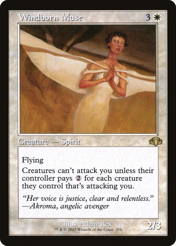 Windborn Muse (Retro Frame) (DMR-278) - Dominaria Remastered