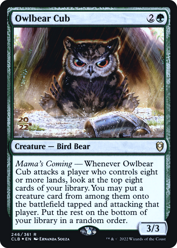 Owlbear Cub (PRE-246) - Battle for Baldur's Gate Promos Foil