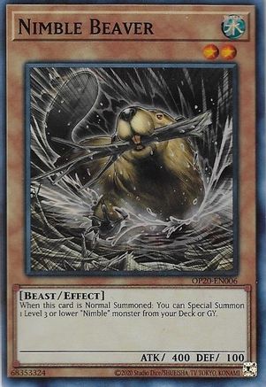 Nimble Beaver (OP20-EN006) - OTS Tournament Pack 20 Unlimited