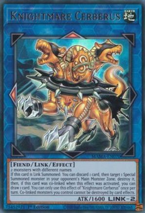 Knightmare Cerberus (MAMA-EN070) - Magnificent Mavens 1st Edition