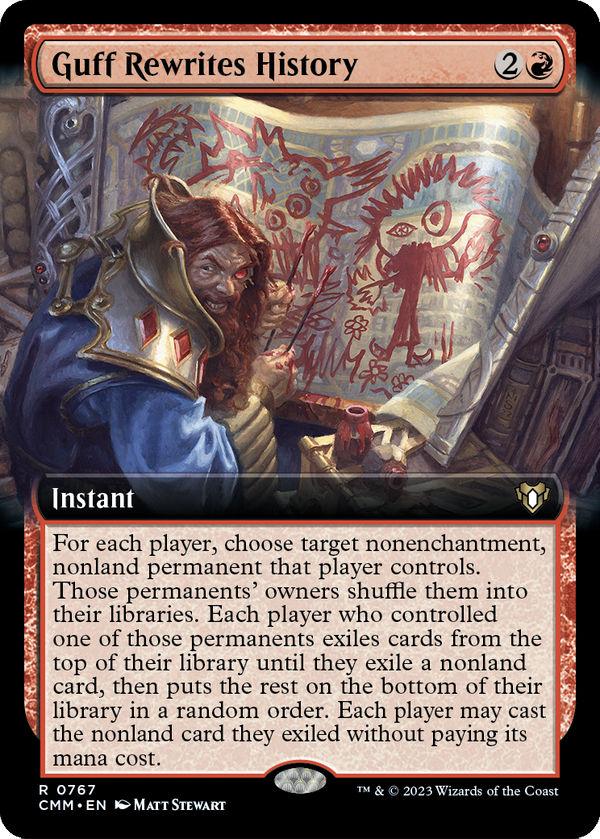 Guff Rewrites History (Extended Art) (CMM-767) - Commander Masters: (Extended Art)