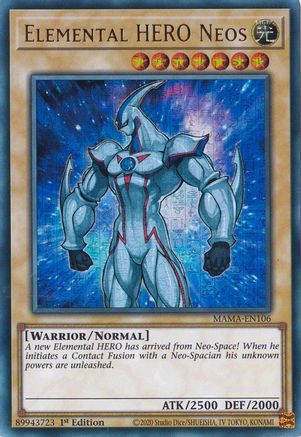 Elemental HERO Neos (Ultra Pharaoh's Rare) (MAMA-EN106) - Magnificent Mavens 1st Edition