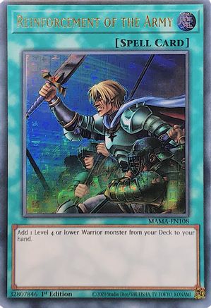 Reinforcement of the Army (Ultra Pharaoh's Rare) (MAMA-EN108) - Magnificent Mavens 1st Edition