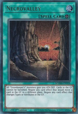 Necrovalley (Ultra Pharaoh's Rare) (MAMA-EN109) - Magnificent Mavens 1st Edition