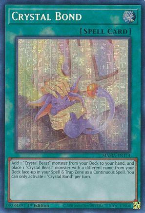Crystal Bond (Ultra Pharaoh's Rare) (MAMA-EN114) - Magnificent Mavens 1st Edition
