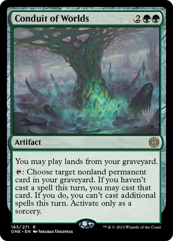 Conduit of Worlds (PPONE-163) - Phyrexia: All Will Be One Promos Foil