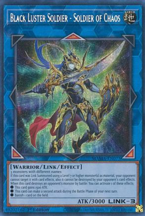 Black Luster Soldier - Soldier of Chaos (Secret Pharaoh's Rare) (MAMA-EN073) - Magnificent Mavens 1st Edition