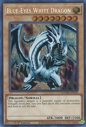 Blue-Eyes White Dragon (Secret Pharaoh's Rare) (MAMA-EN104) - Magnificent Mavens 1st Edition