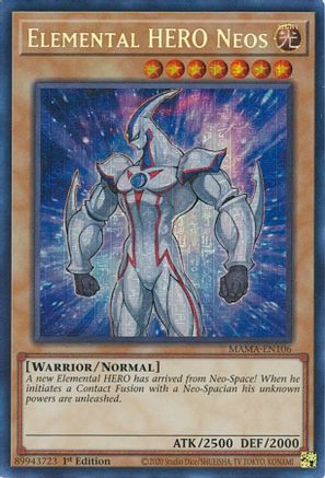 Elemental HERO Neos (Secret Pharaoh's Rare) (MAMA-EN106) - Magnificent Mavens 1st Edition