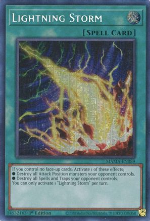 Lightning Storm (Secret Pharaoh's Rare) (MAMA-EN089) - Magnificent Mavens 1st Edition