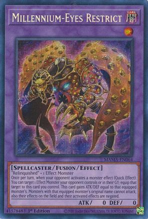 Millennium-Eyes Restrict (Secret Pharaoh's Rare) (MAMA-EN064) - Magnificent Mavens 1st Edition