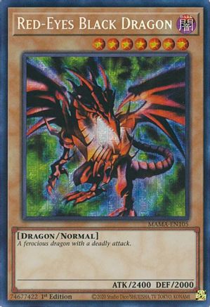 Red-Eyes Black Dragon (Secret Pharaoh's Rare) (MAMA-EN105) - Magnificent Mavens 1st Edition