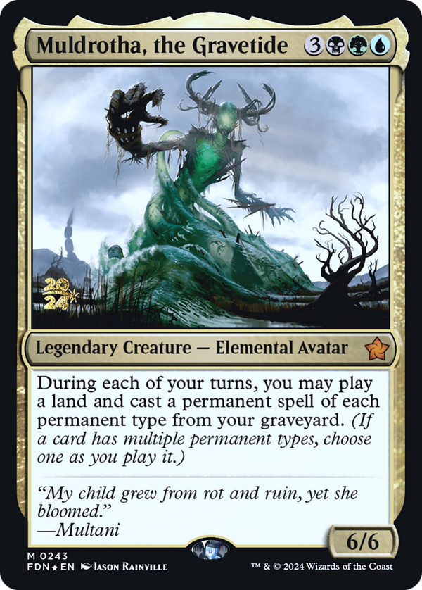 Muldrotha, the Gravetide (FDN) (PRE-243) - Foundations Promos Foil